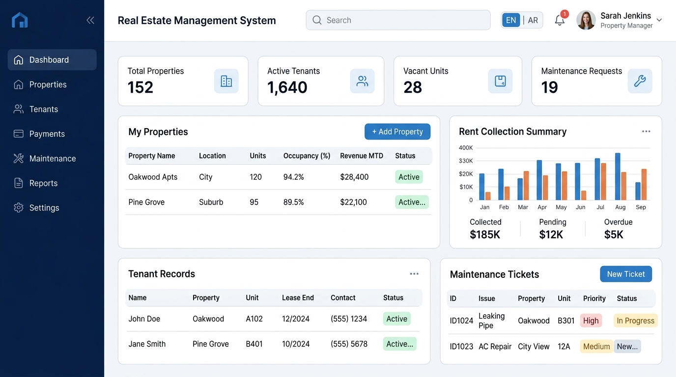 Real Estate Management System preview